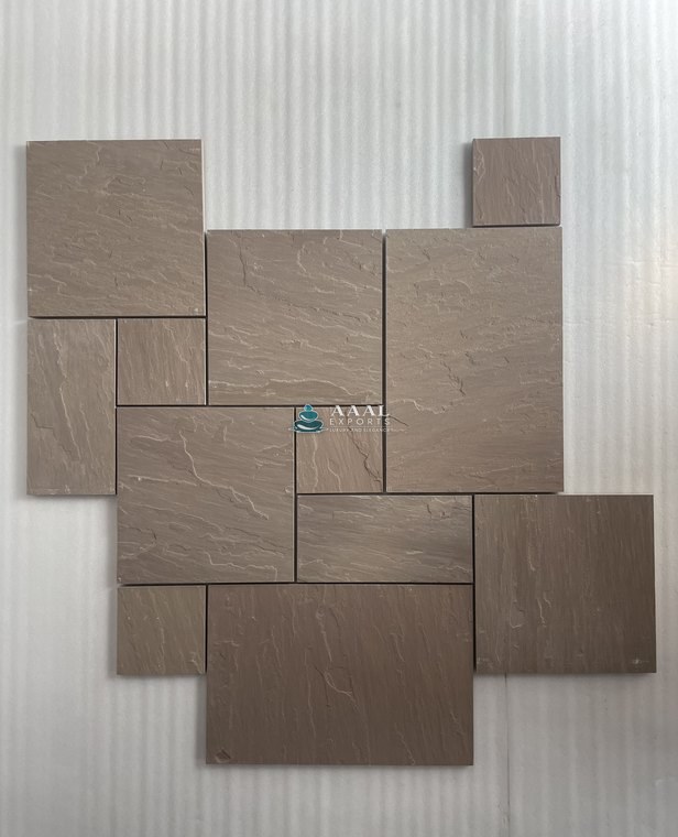 B Brown French Pattern – Natural