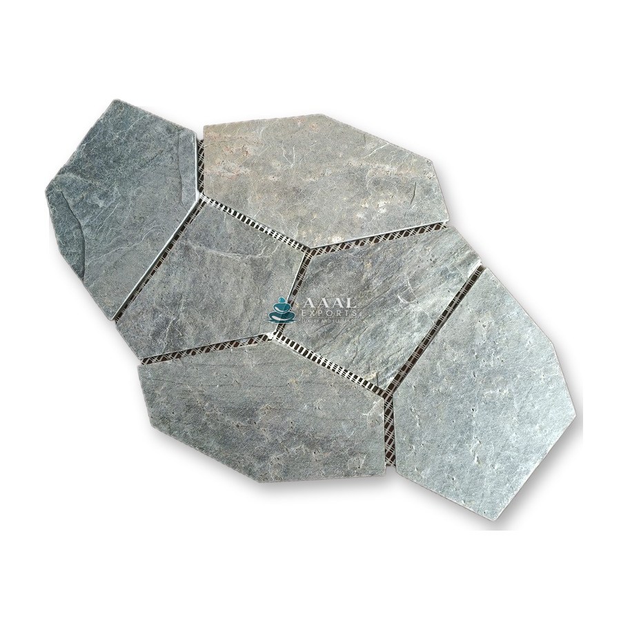 O Green Slate Flag Stone Pattern