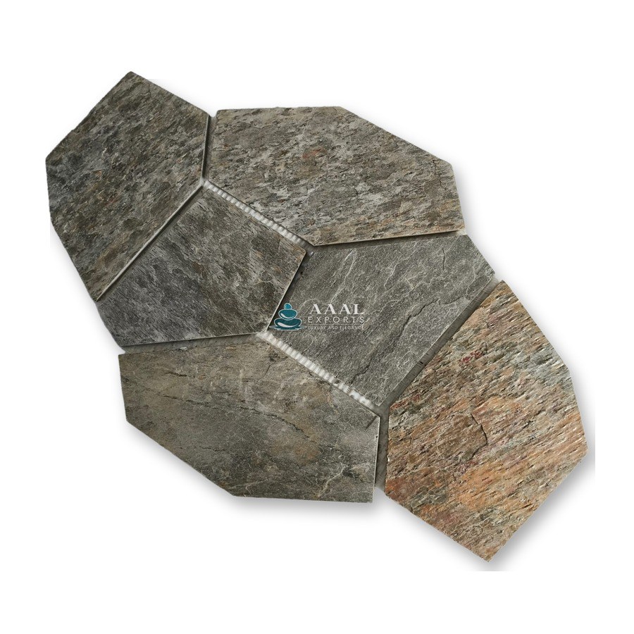 S Shine Slate Flag Stone Pattern